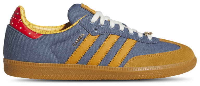 adidas Originals Samba - Men's Blue/Brown/Yellow product view