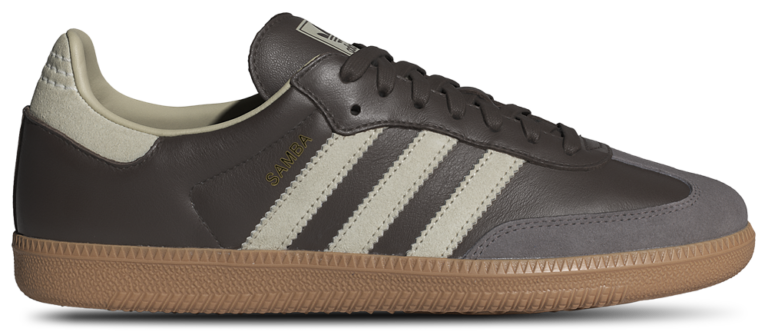 adidas Originals Samba - Men's Brown/Gold Metallic/Putty Grey product view