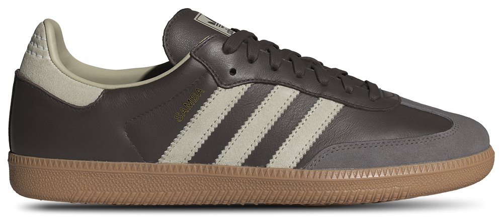adidas Originals Samba - Men's Brown/Gold Metallic/Putty Grey product view