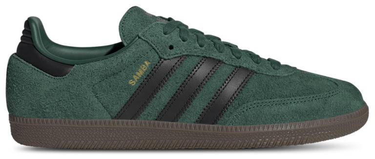 adidas Originals Samba - Men's Core Black/Gum/Collegiate Green product view