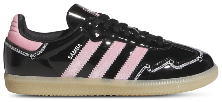 adidas Originals Samba OG - Girls' Grade School Black/Pink/White product view
