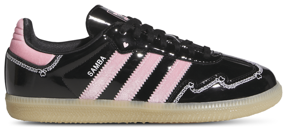 adidas Originals Samba OG - Girls' Grade School Black/Pink/White product view