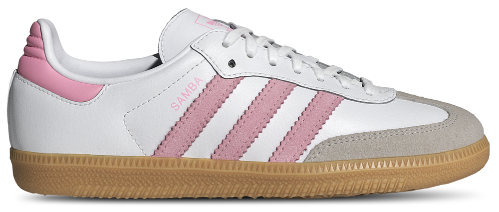 adidas Originals Samba OG - Girls' Grade School Gum/White/Light Pink product view