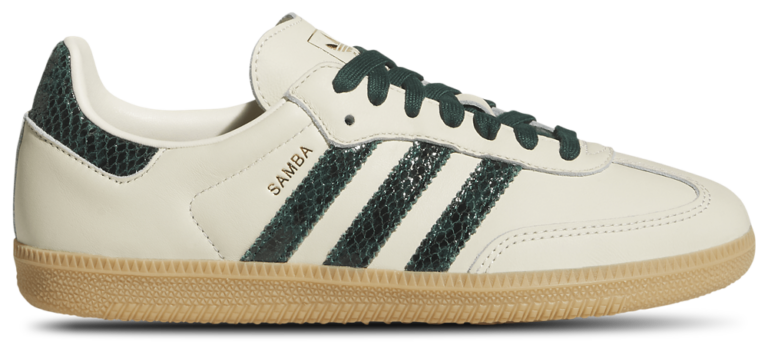 adidas Originals Samba OG - Women's Collegiate Green/Cream White/Gold Metallic product view