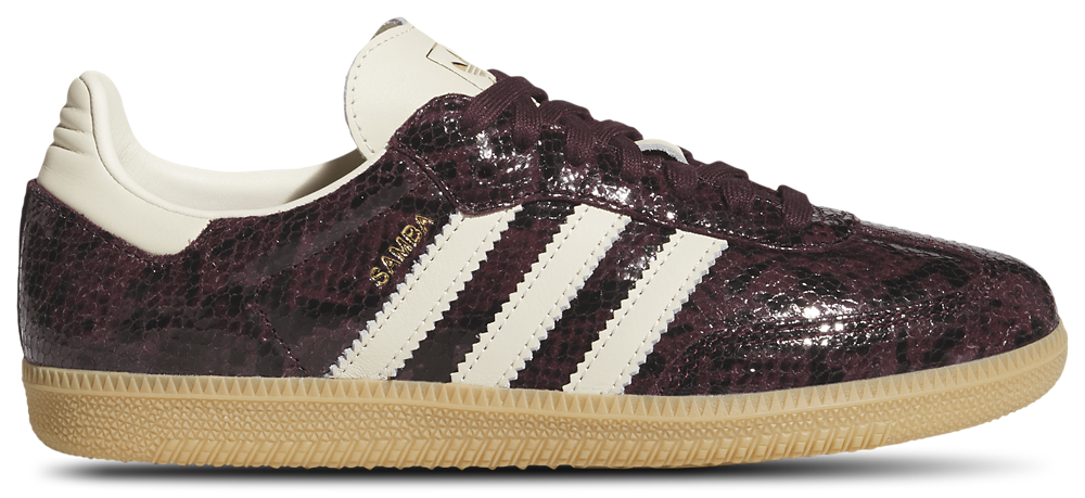 adidas Originals Samba OG - Women's Maroon/Cream White/Gold Metallic product view