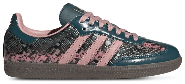 adidas Originals Samba OG - Women's Wonder Mauve/Gold Metallic/Rich Green product view