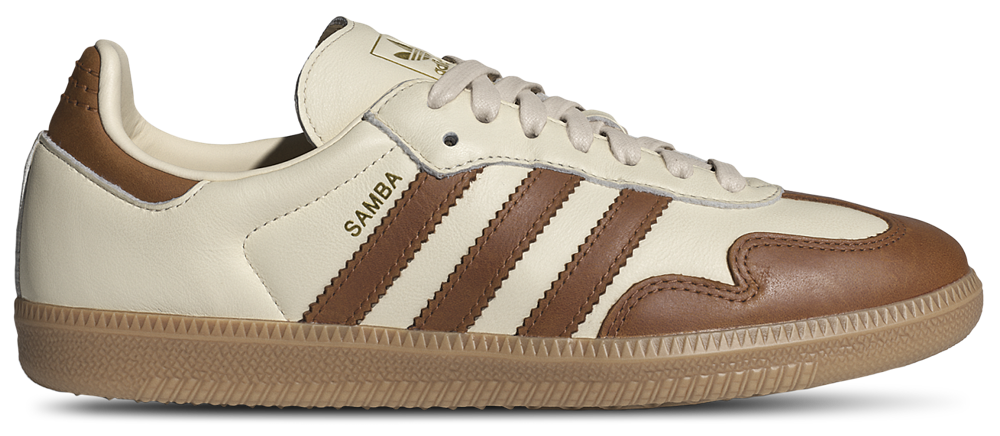 adidas Originals Samba OG - Women's Wonder White/Dusky Bronze/Gold Metallic product view