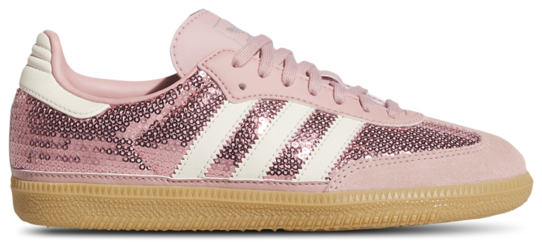 adidas Originals Samba Sequin - Girls' Grade School Wonder Mauve/Pink product view