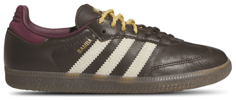 adidas Originals Samba - Women's Brown/Warm Vanilla/Maroon product view