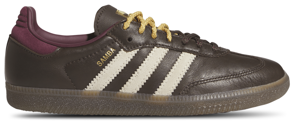 adidas Originals Samba - Women's Brown/Warm Vanilla/Maroon product view