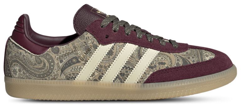 adidas Originals Samba - Women's Maroon/Warm Vanilla/Olive Strata product view