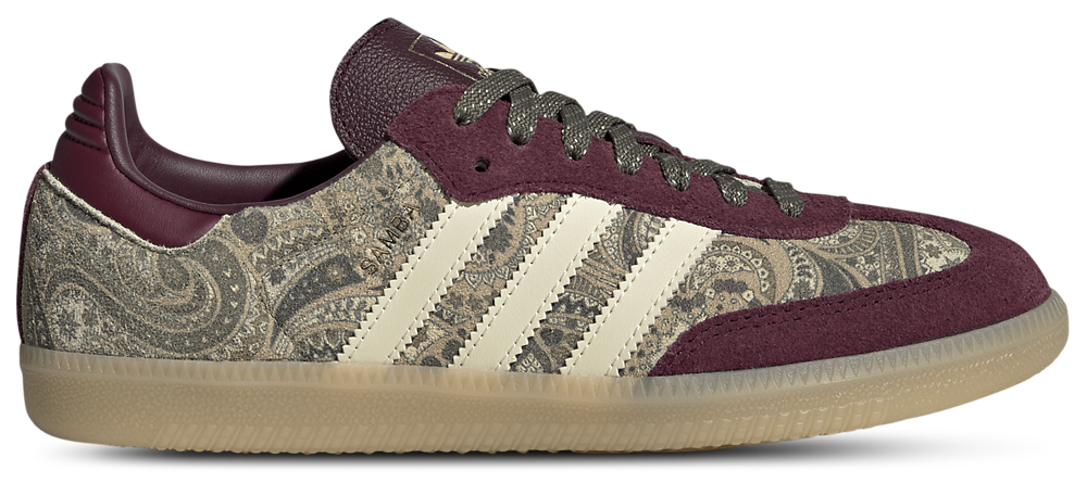 adidas Originals Samba - Women's Maroon/Warm Vanilla/Olive Strata product view