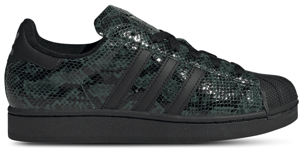 adidas Originals Superstar II - Women's Core Black/Gold Metallic/Collegiate Green product view