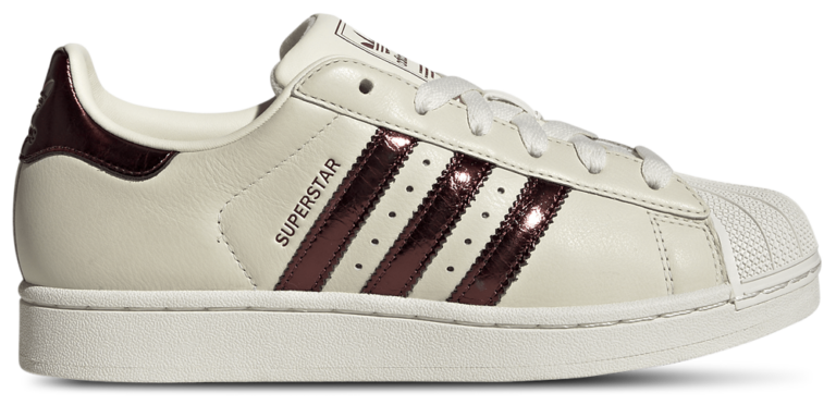 adidas Originals Superstar II - Women's Maroon/Gold Met/Off White product view
