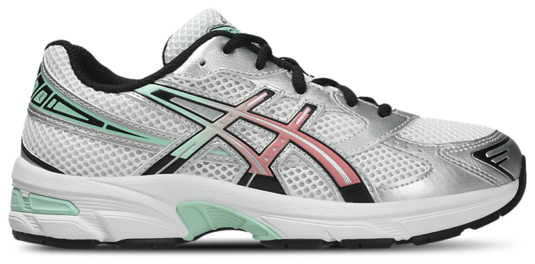 ASICS® GEL-1130 - Boys' Grade School White/Ice Green/Red product view
