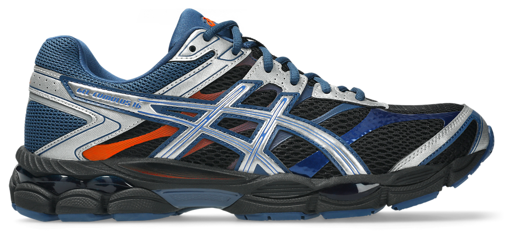 ASICS® GEL-Cumulus 16 - Men's Illusion Blue/Black/Orange product view
