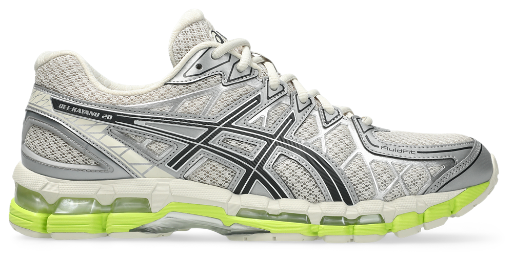 ASICS® GEL-Kayano 20 - Men's Black/Lime/Smoke Gray product view