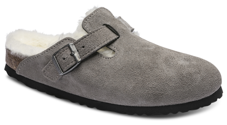 Birkenstock Boston Shearling - Men's Gray/Gray product view