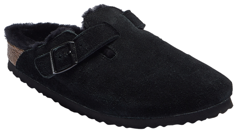 Birkenstock Boston Shearling - Women's Black/Black product view