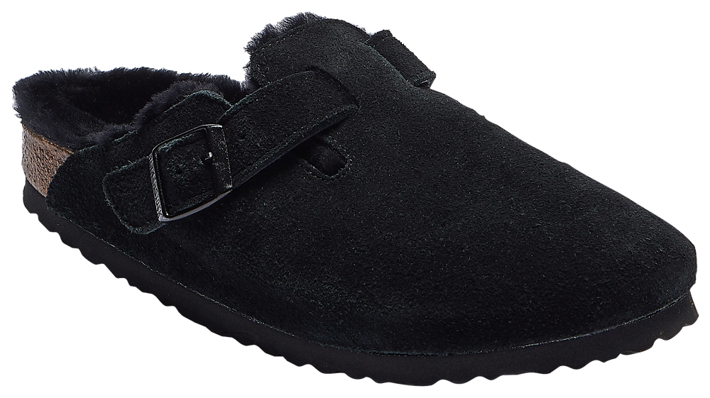 Birkenstock Boston Shearling - Women's Black/Black product view