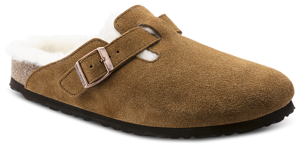 Birkenstock Boston Shearling - Women's Mink product view