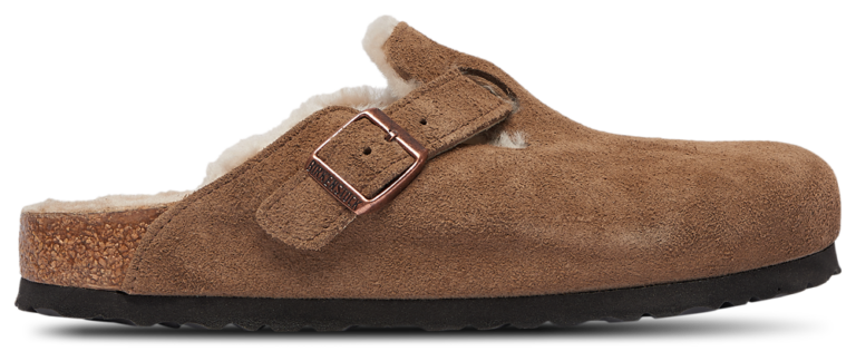 Birkenstock Boston Shearling - Women's Tan/Brown product view
