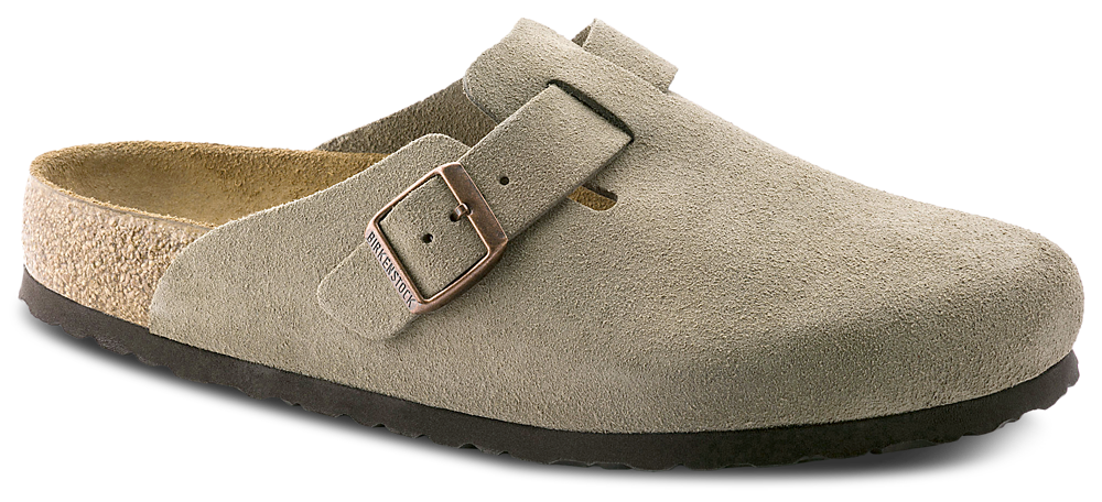 Birkenstock Boston Soft Footbed - Men's Brown/Beige product view