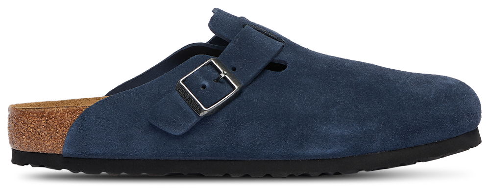 Birkenstock Boston Soft Footbed Suede - Men's New Navy product view