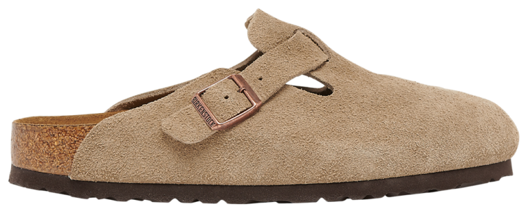 Birkenstock Boston Soft Footbed - Women's Taupe Suede product view