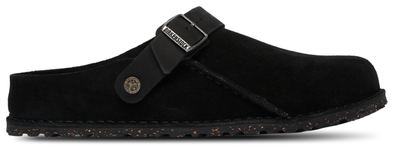 Birkenstock Lutry Premium Suede - Men's Black product view