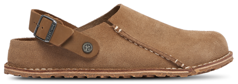 Birkenstock Lutry Premium Suede - Men's Taupe product view