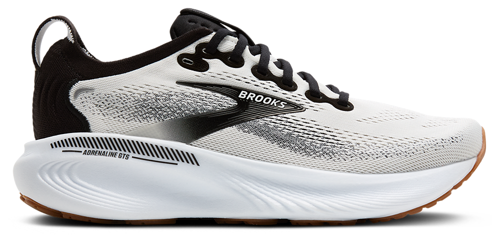 Brooks Adrenaline GTS 25 - Men's White/Black/White product view