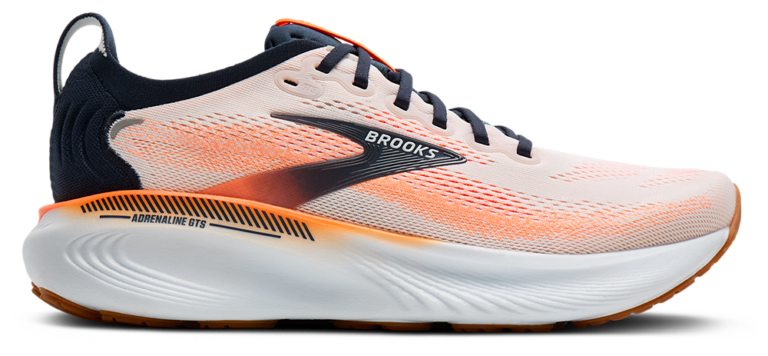 Brooks Adrenaline GTS 25 - Men's White/Spellbound/Orange product view