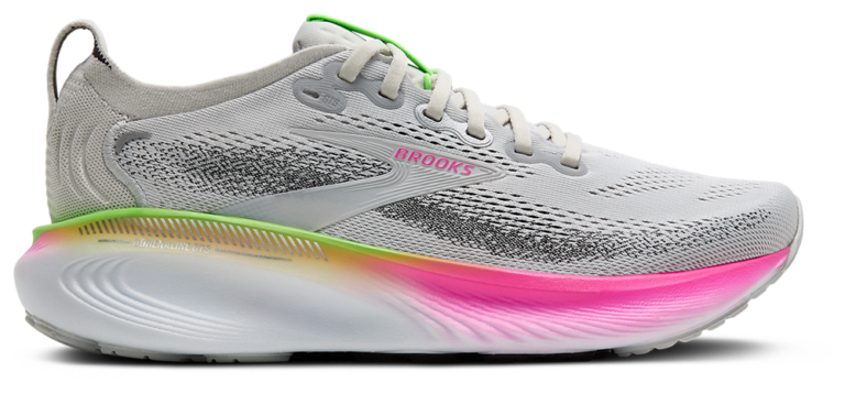 Brooks Adrenaline GTS 25 - Women's Oyster/Green/Pink product view