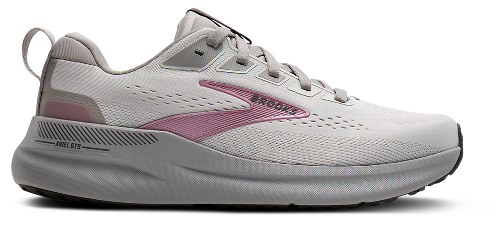 Brooks Ariel GTS 26 - Women's Oyster Mushroom/Alloy/Pink product view