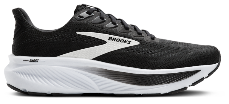 Brooks Ghost 17 - Men's Black/Grey/White product view