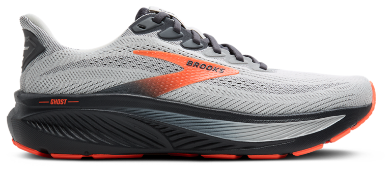 Brooks Ghost 17 - Men's Orange/Oyster/Black product view