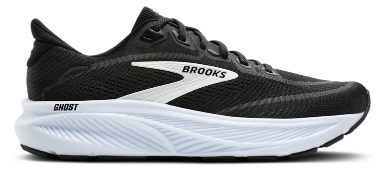 Brooks Ghost 18 - Men's Black/Grey/White product view