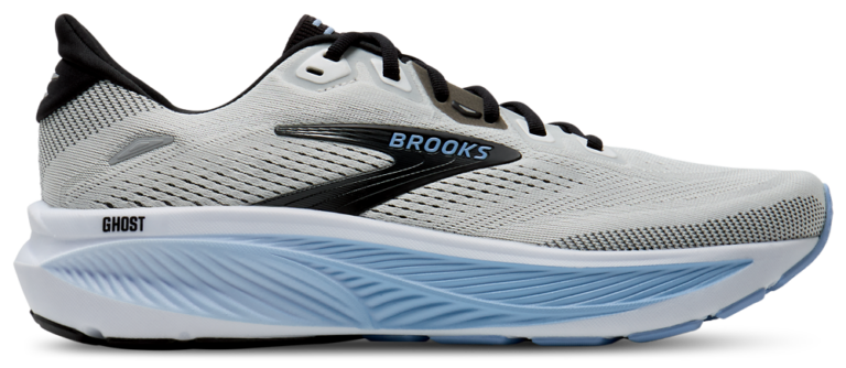 Brooks Ghost 18 - Men's White/Black/Blue product view