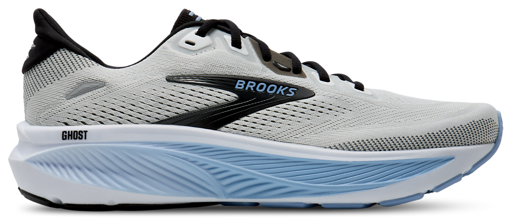 Brooks Ghost 18 - Men's White/Black/Blue product view
