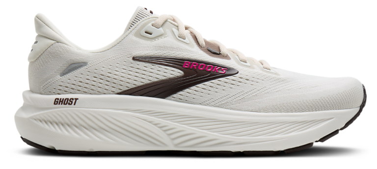 Brooks Ghost 18 - Women's Coconut/Fuchsia product view