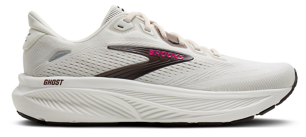 Brooks Ghost 18 - Women's Coconut/Fuchsia product view