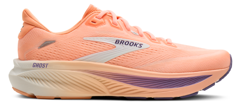 Brooks Ghost 18 - Women's Peach/Coconut/Grape product view