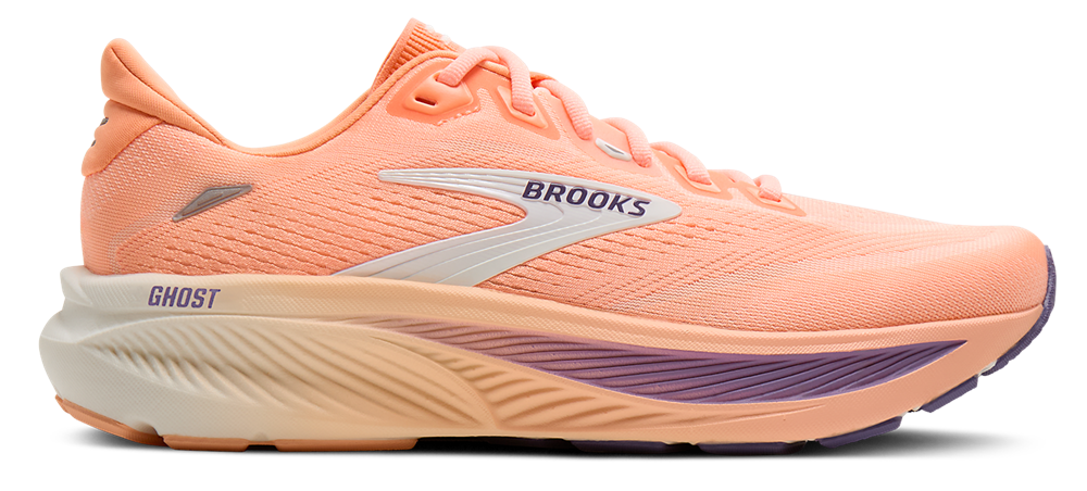 Brooks Ghost 18 - Women's Peach/Coconut/Grape product view