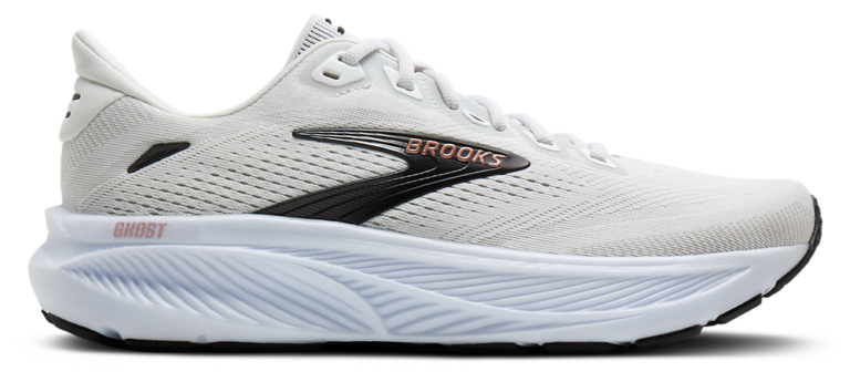 Brooks Ghost 18 - Women's White/Rose Gold/Black product view