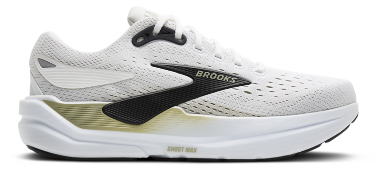 Brooks Ghost Max 3 - Men's Bright White/Tea/Black product view