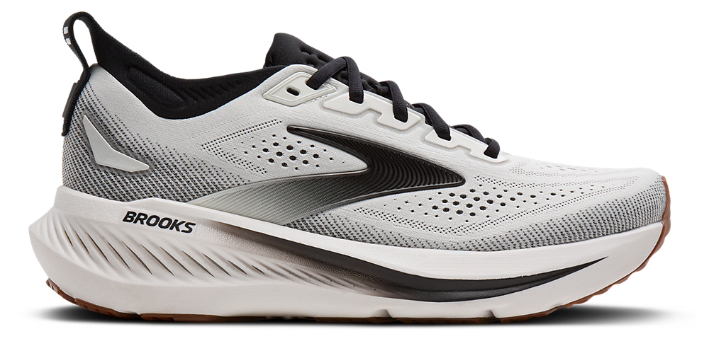 Brooks Glycerin 23 - Men's White/Black/Biscuit product view