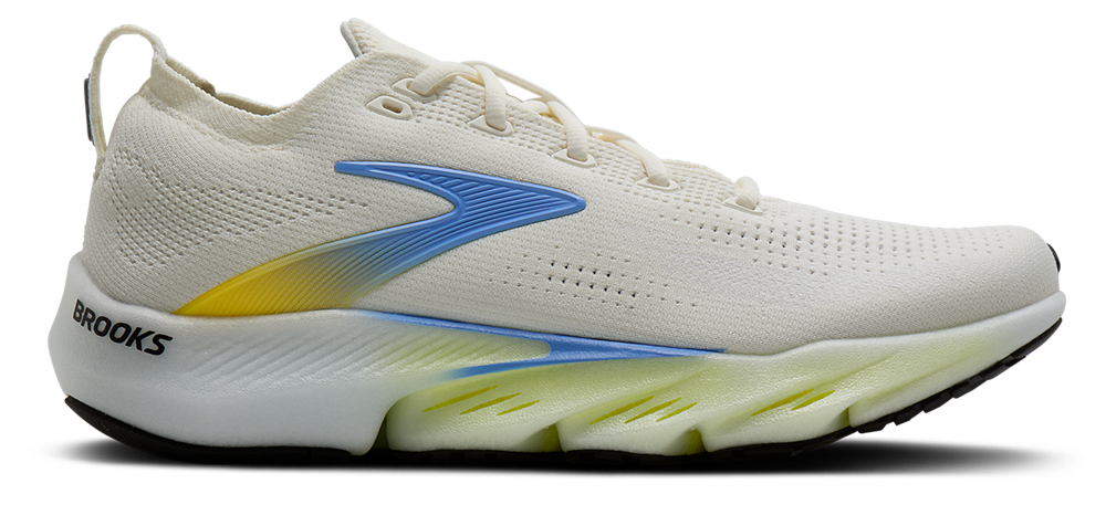 Brooks Glycerin Flex - Men's White/Cyber Yellow/Nightlife product view