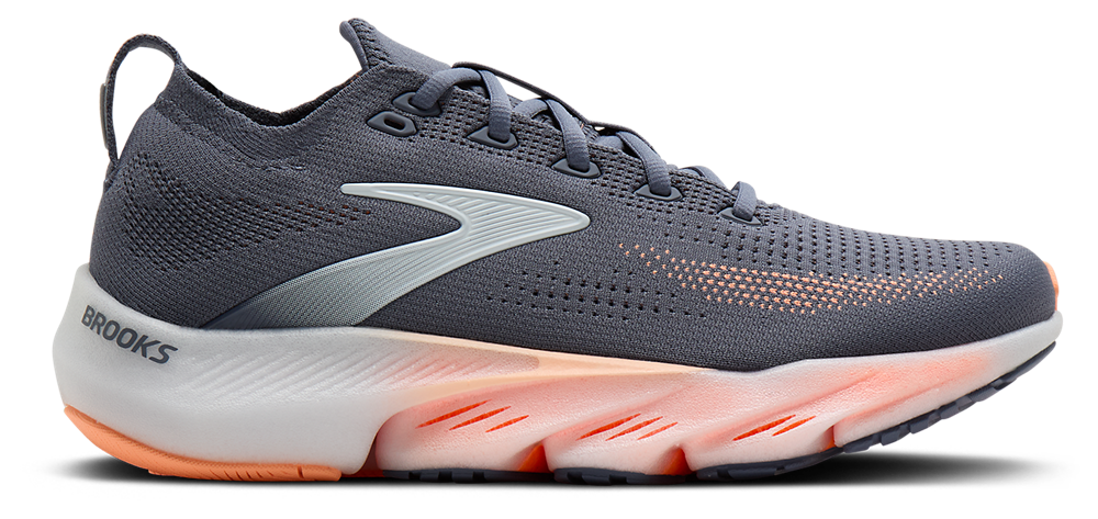 Brooks Glycerin Flex - Women's Grey/Peach/Orange product view