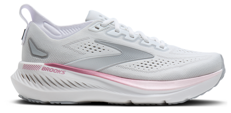 Brooks Glycerin GTS 23 - Women's White/Harbor Mist/Metallic product view